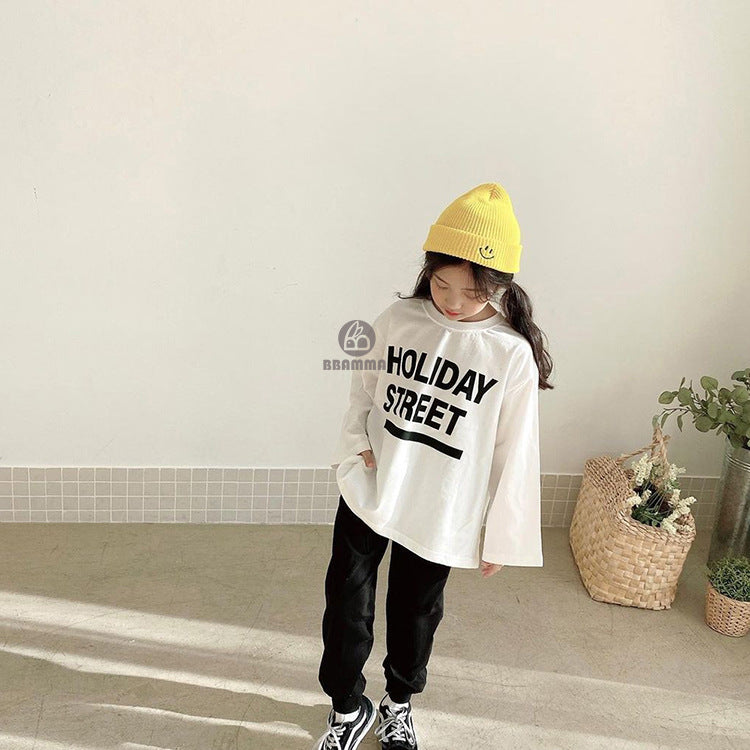 Holiday Street Graphic T-shirt & Pants Set ロゴ 長袖Tシャツ パンツセット【mh0012643】