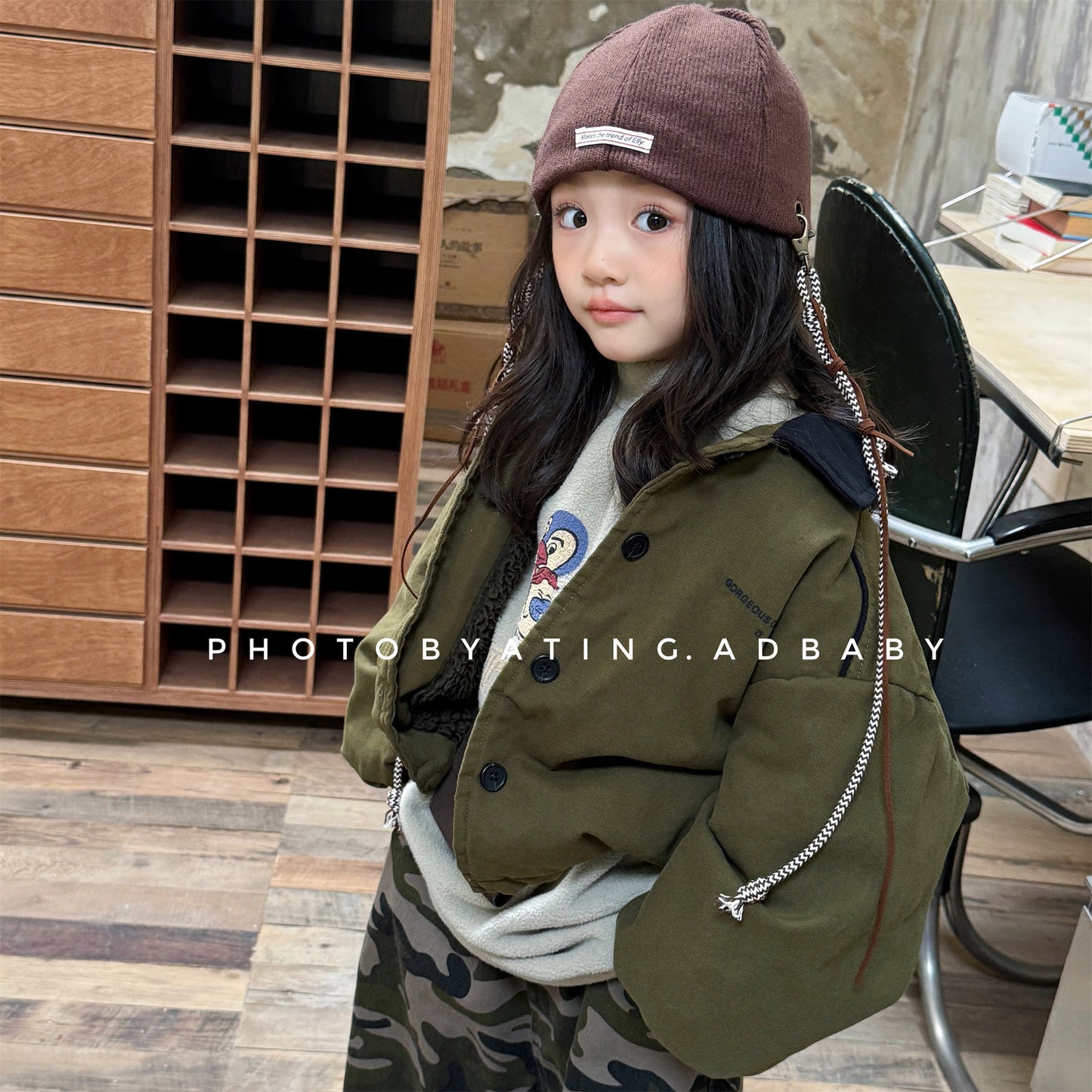 ジャケット 中綿 ボア裏地 ワークテイスト ストリート カジュアル アウター【mh0011604】