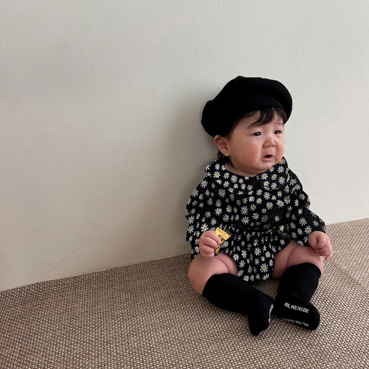 Daisy Print Top & Pants Set デイジー柄 襟付きトップス＆ブルマセット【mh0012690】