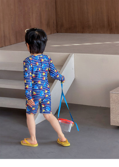 Long Sleeve UV Protection One-piece Swimsuit [mh0012580]