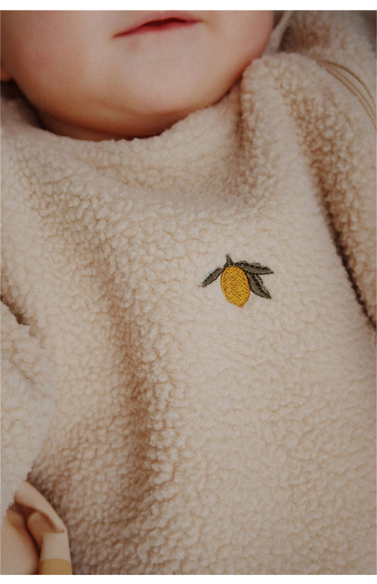 アウタージャンプスーツ ボアフリース 刺繍 防寒 ジップアップ【mh0011711】