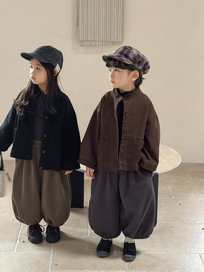 Kids' Pleated Sweat Balloon Long Pants [mh0014784]