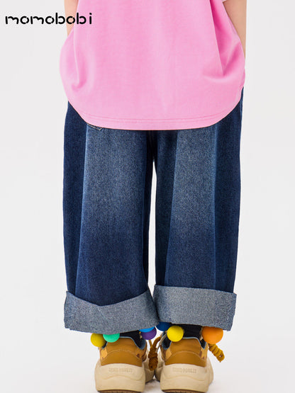 Letter Embroidered Denim Pants 刺繍 デニムパンツ【mh0013003】