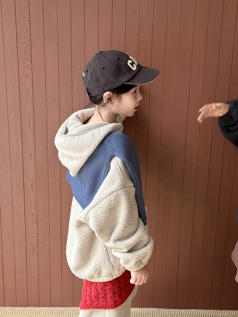 セットアップ キッズ 裏起毛 ボア 厚手 プルオーバー フード付 カジュアル【mh0011662】