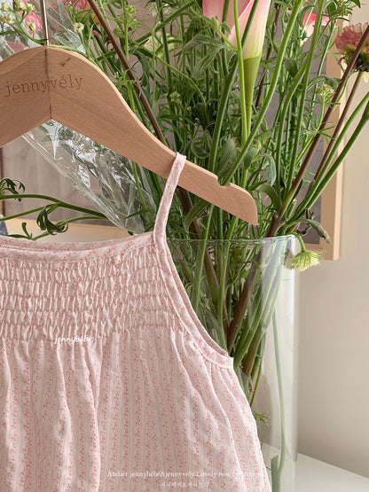 Floral Cotton Camisole Romper 花柄 コットン キャミソール ロンパース【mh0012546】