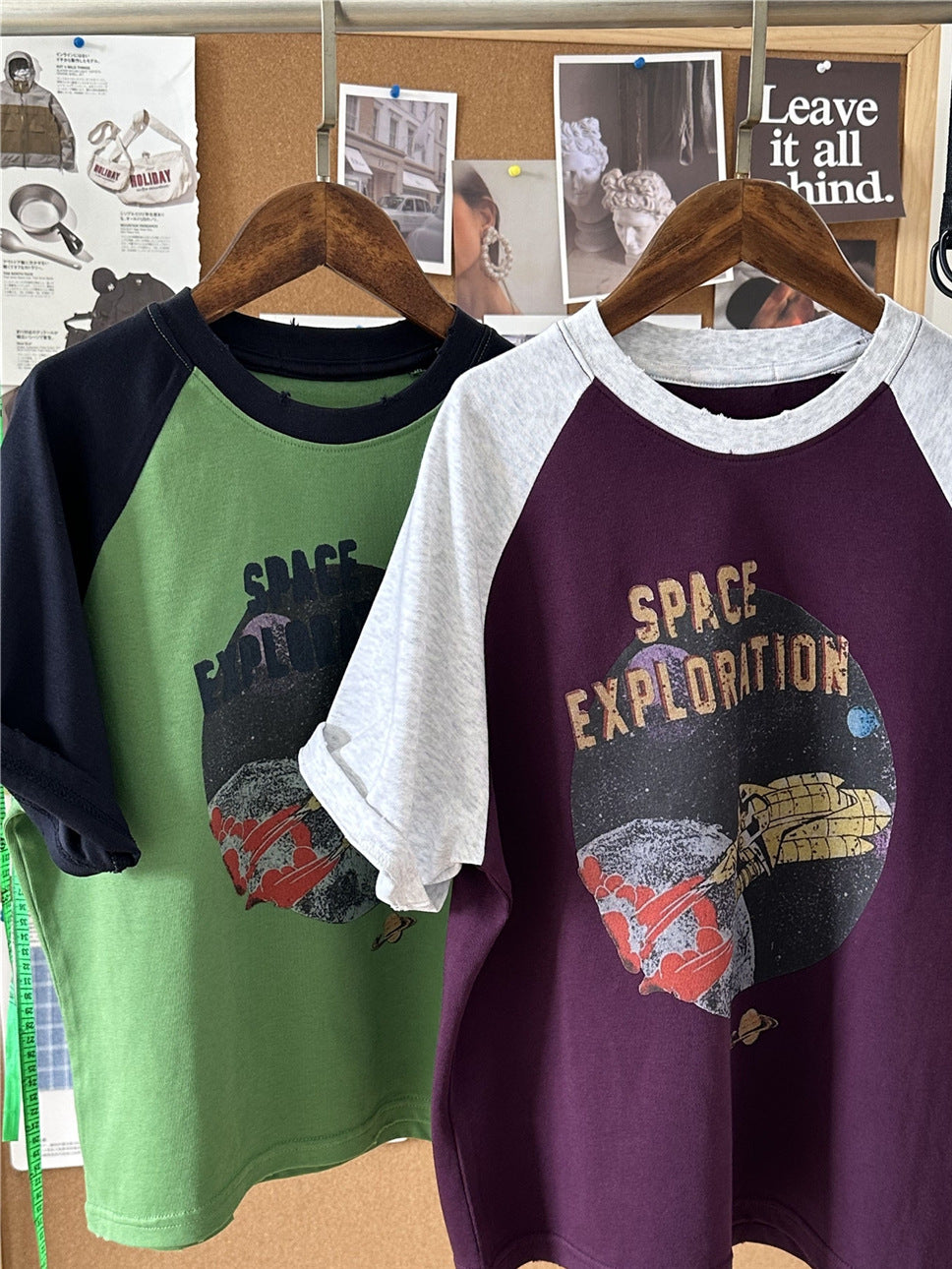 Space Explorer Raglan T-shirt ラグラン 宇宙 Tシャツ【mh0012944】