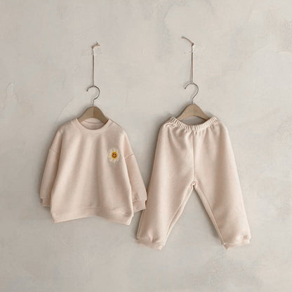 Flower Patch Fleece Sweatshirt Set