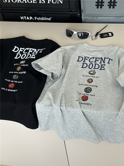 Graphic Alphabet Tee 英字プリント 半袖Tシャツ【mh0012972】