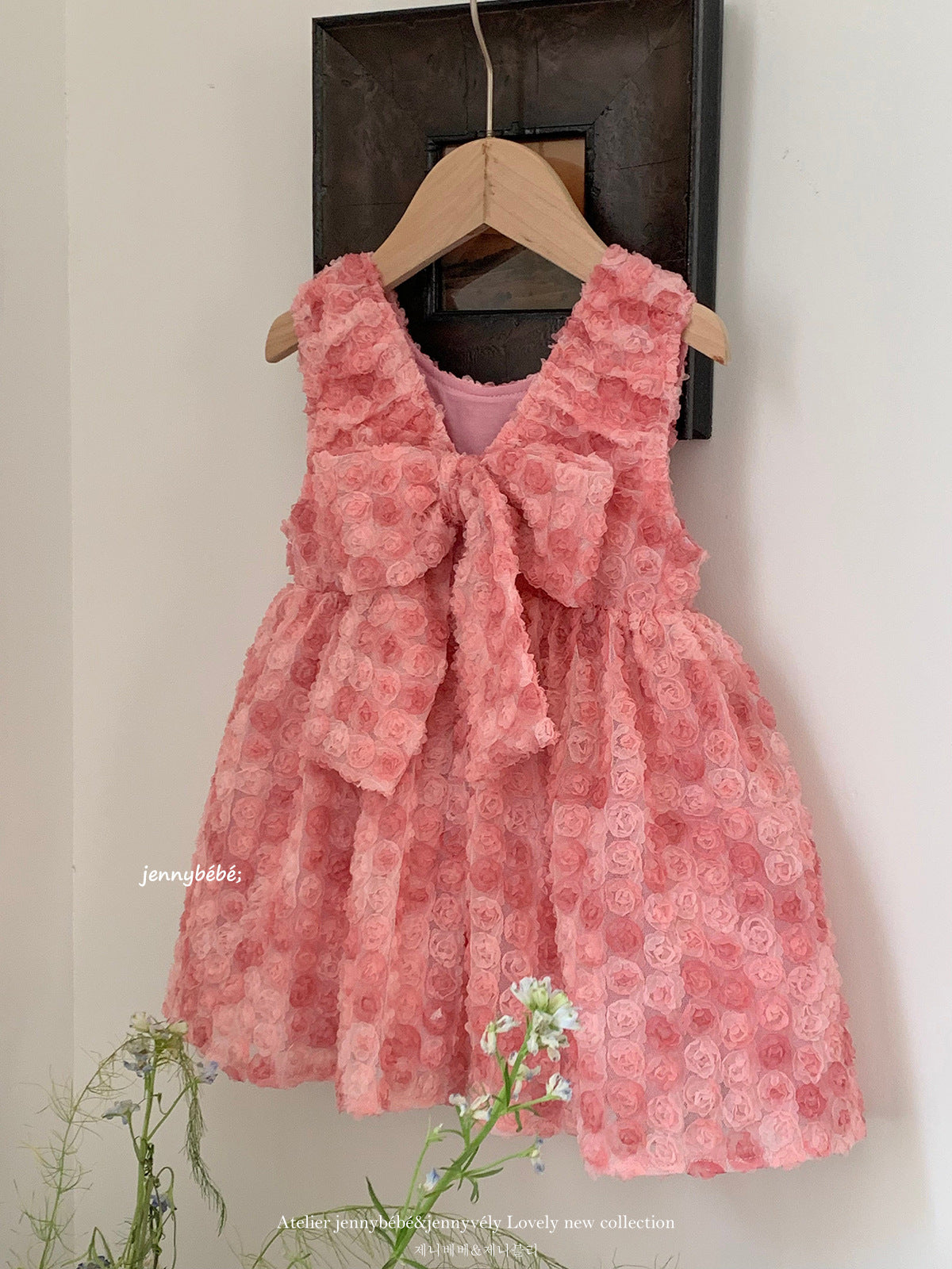 Rose Mesh Sleeveless Princess Dress 立体 ローズ チュール ワンピース【mh0012544】
