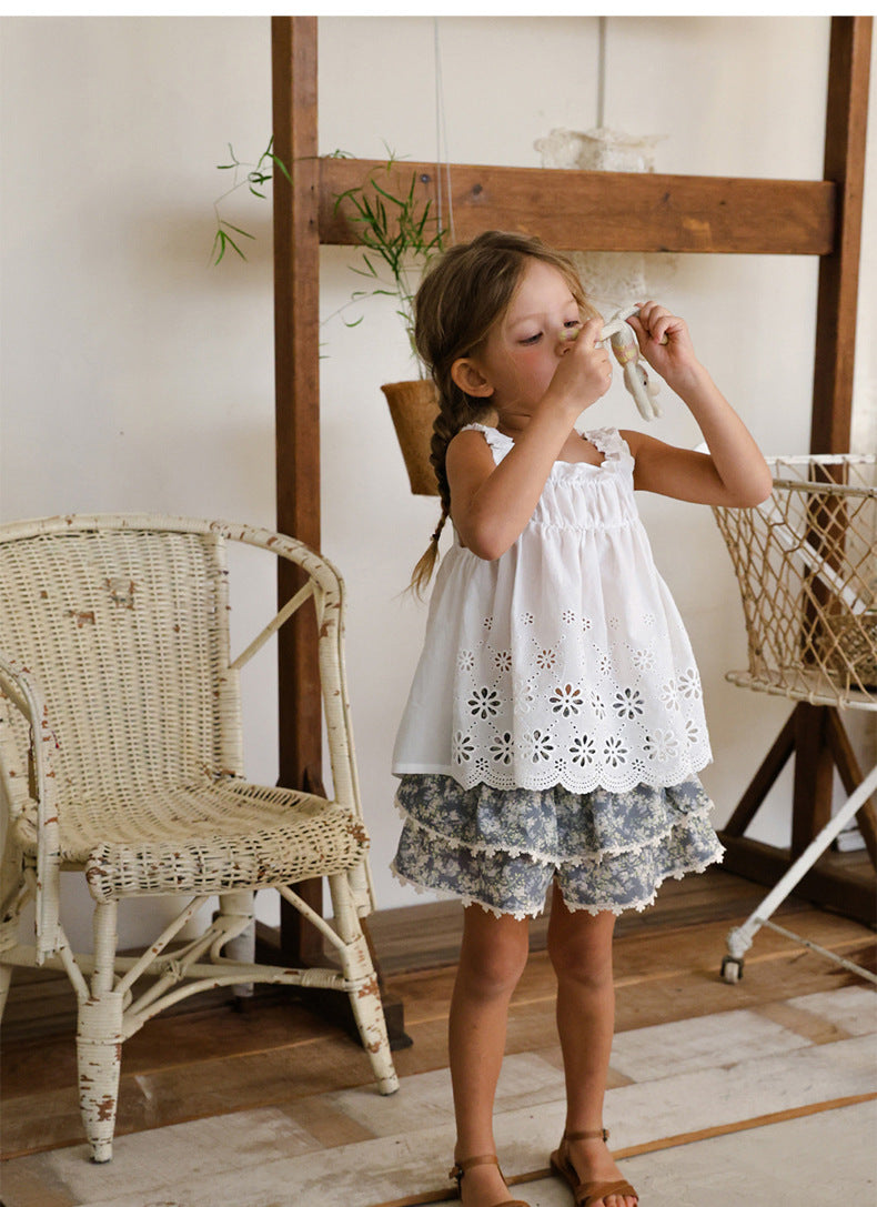 Lace Embroidered Cami 刺繍 チュニックキャミソール【mh0012980】