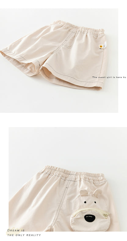 Playful Animal Pocket Shorts コットン ショートパンツ【mh0012862】