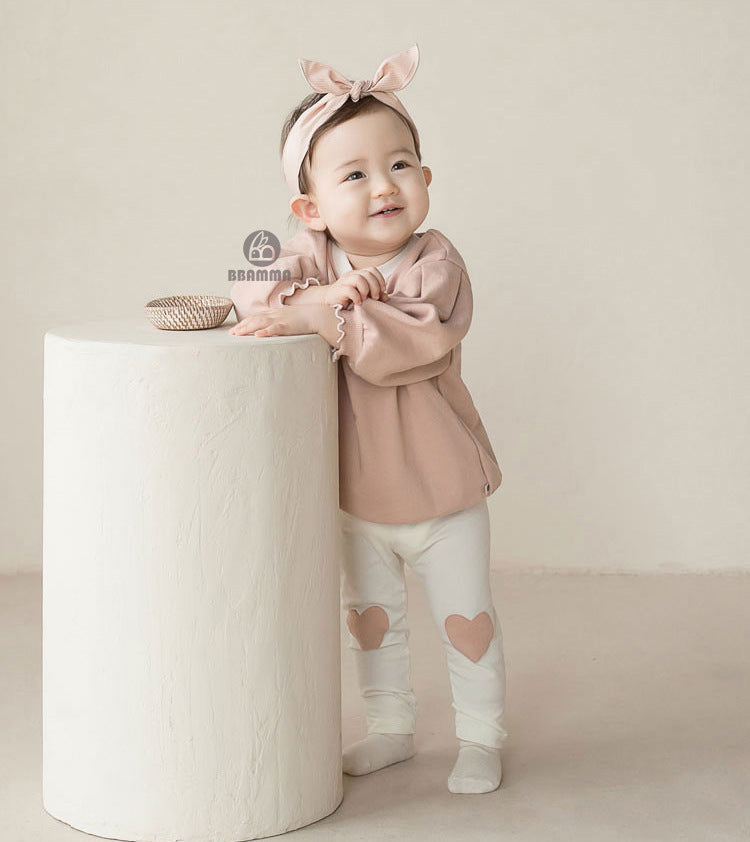 Heart Patch Cotton Leggings ハートパッチ レギンスパンツ【mh0012608】