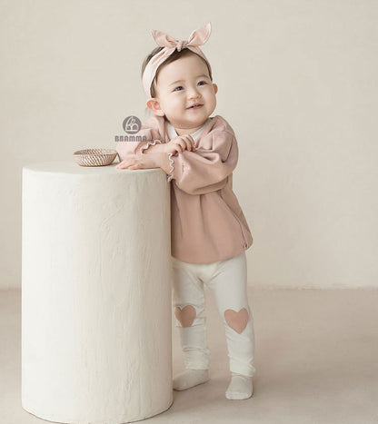Heart Patch Cotton Leggings ハートパッチ レギンスパンツ【mh0012608】
