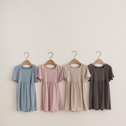 Soft Modal Flare Sleeve Dress [mh0012625]