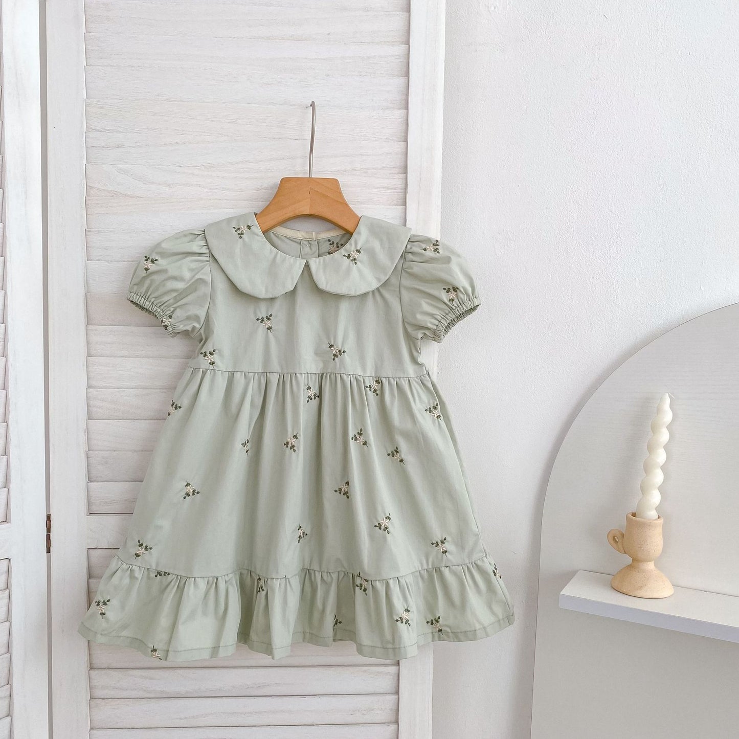 Floral Ruffle Sleeveless Romper フリル ノースリーブ ロンパース【mh0013165】