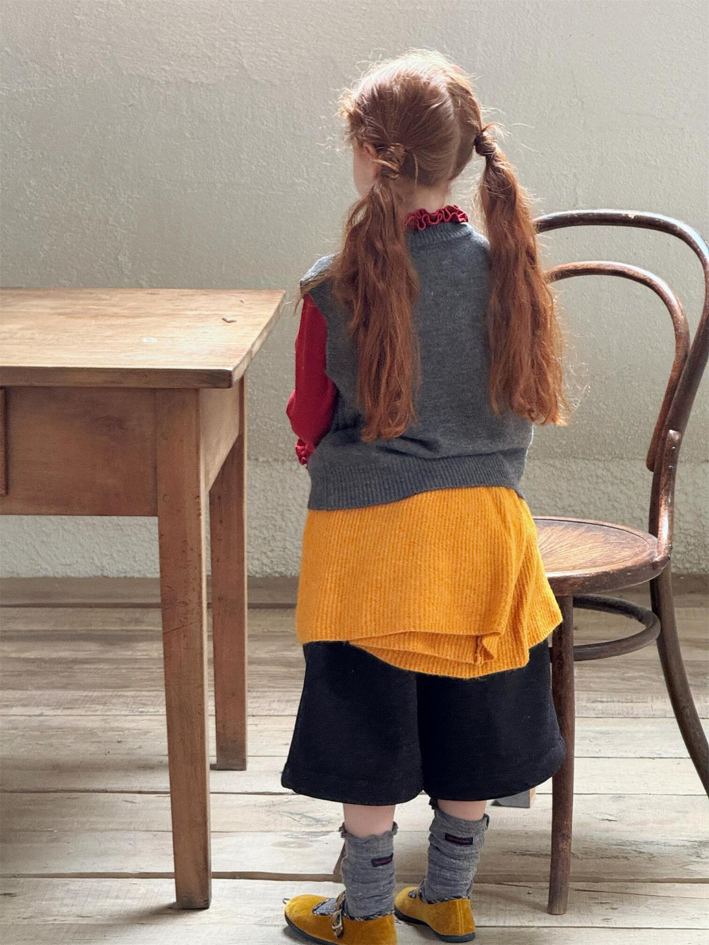 ハーフパンツ ウールタッチ 裏起毛 ストレート ゆったり あったか【mh0011735】