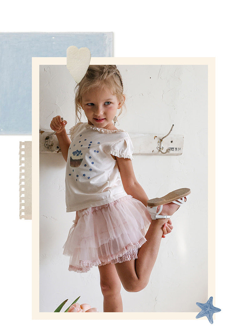Tiered Tulle Skirt Pants チュール レーススカートパンツ【mh0012989】