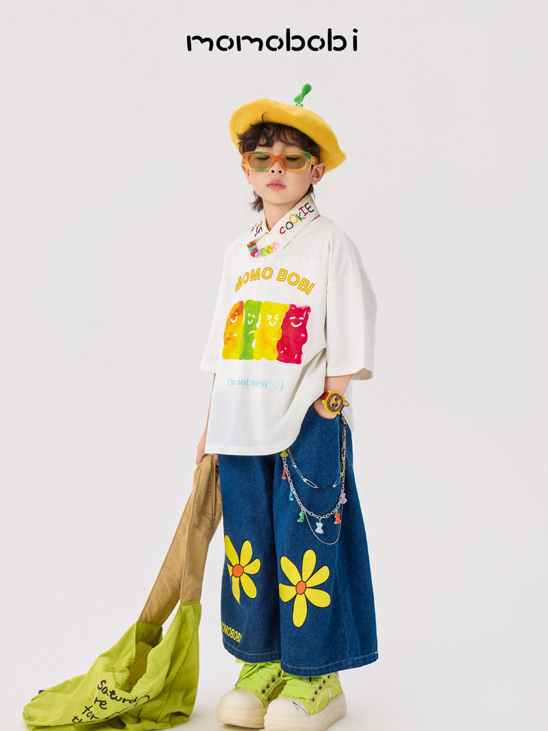 Gummy Bear Graphic Tee クマプリント 半袖Tシャツ【mh0012995】