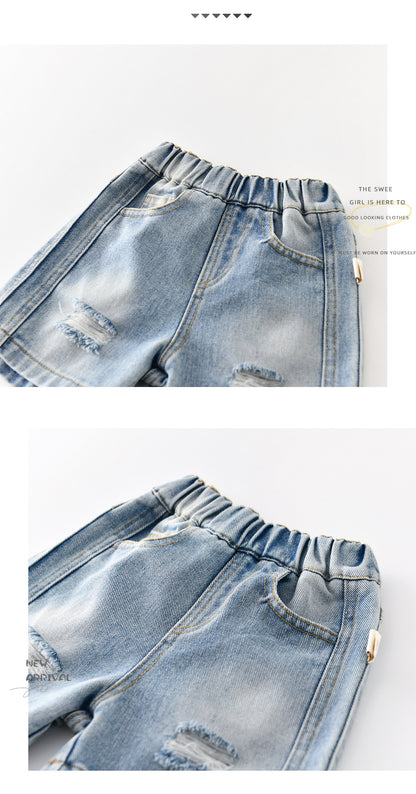 Vintage Distressed Denim Shorts [mh0012853]