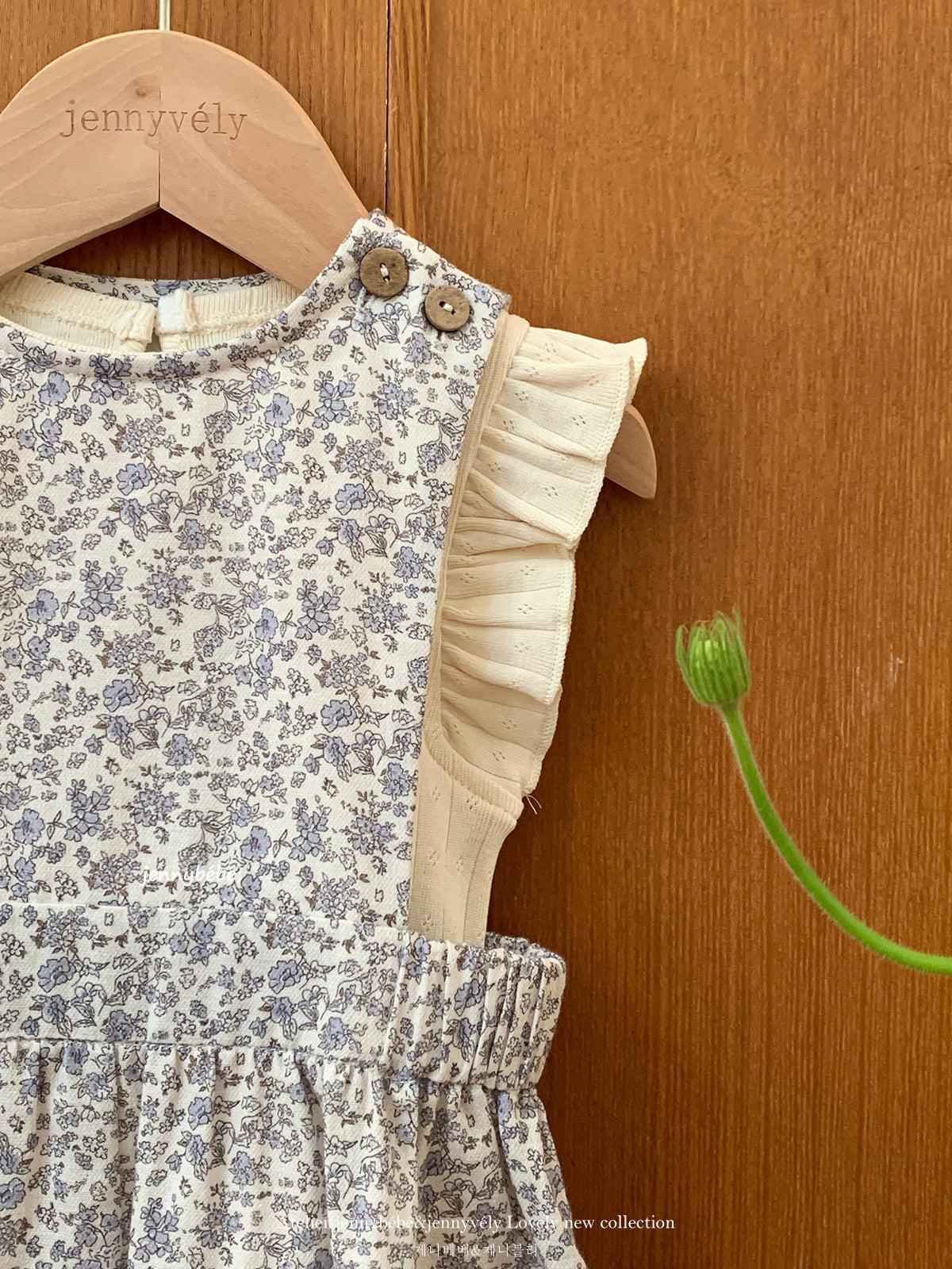 Floral Cotton Blouse Romper Set 花柄 コットン ブラウス ロンパース セットアップ【mh0012543】
