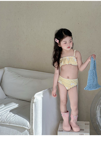 UPF50 Plus Cherry Heart Printed Bikini チェリー ハート 水着【mh0012596】