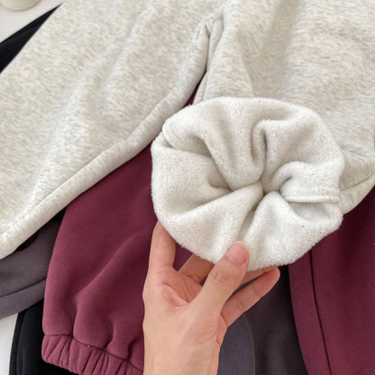 裏起毛スウェットパンツ 厚手 ゆったり ジョガーパンツ【mh0011652】