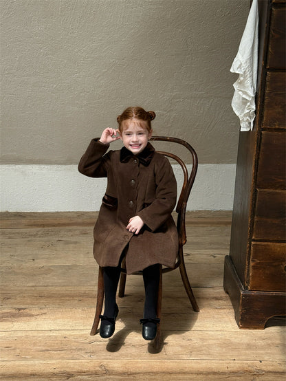 Aラインコート 襟付き ミディ丈 中綿 アウター【mh0011625】