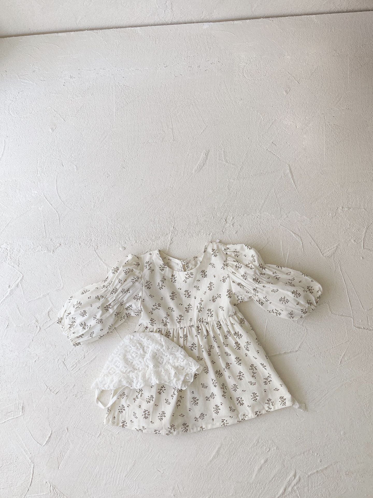 Floral Long Sleeve Dress 小花柄 長袖 ワンピース【mh0012688】