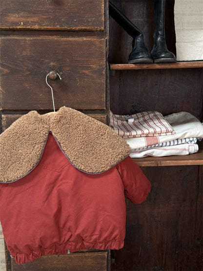 ジャケット 中綿 ボア襟 ダッフル風 トグルボタン ショート丈 アウター【mh0011615】