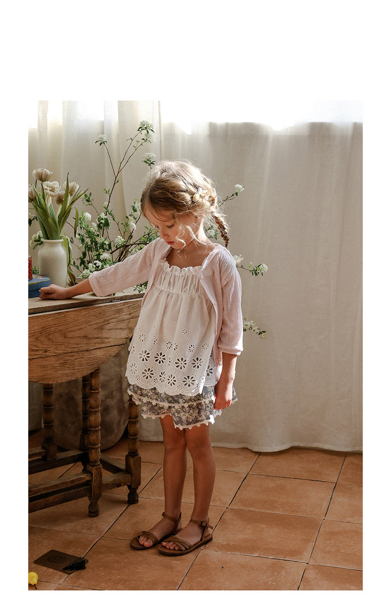 Lace Embroidered Cami 刺繍 チュニックキャミソール【mh0012980】