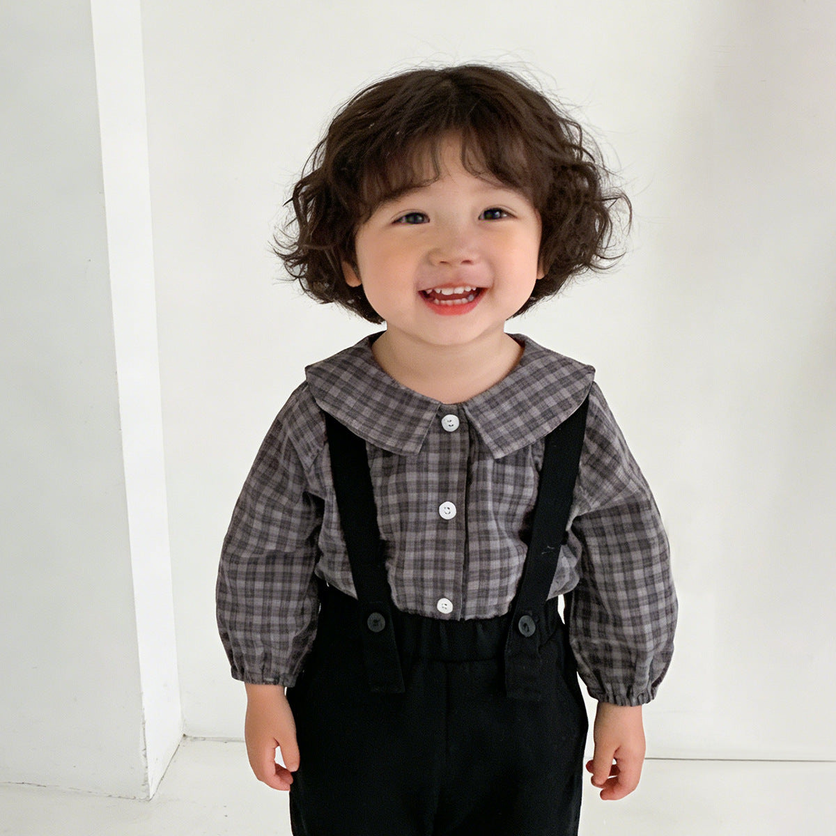 Vintage Plaid Cotton Shirt チェック柄 コットン 長袖シャツ【mh0012498】