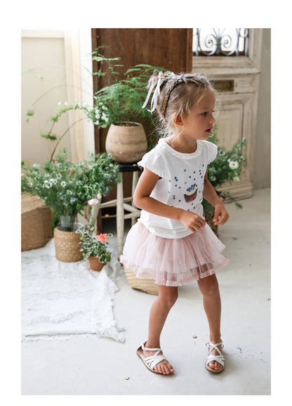 Tiered Tulle Skirt Pants チュール レーススカートパンツ【mh0012989】