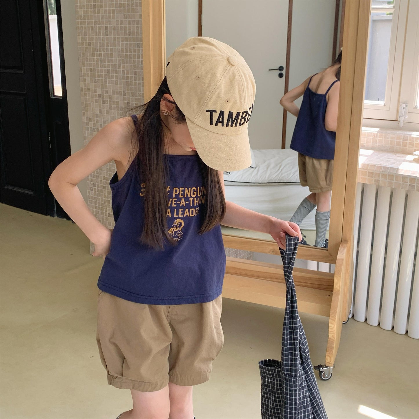Pennant Patch Graphic Cotton Shorts ワッペン ショートパンツ【mh0012650】