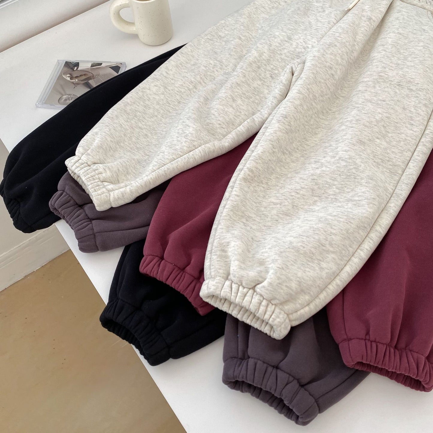 裏起毛スウェットパンツ 厚手 ゆったり ジョガーパンツ【mh0011652】