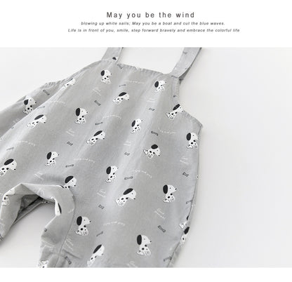 Puppy Graphic Overalls