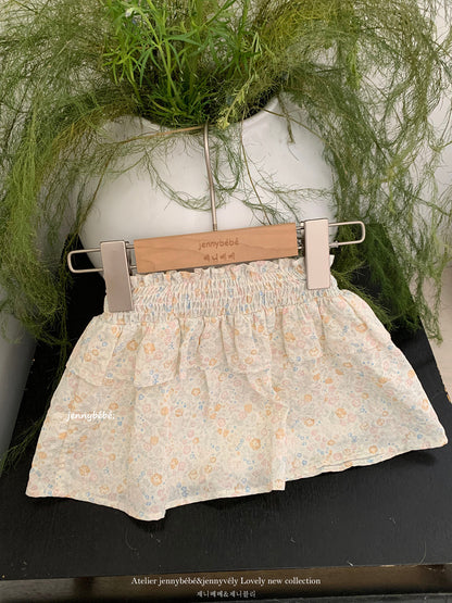 Floral Cotton Blouse Culottes Set