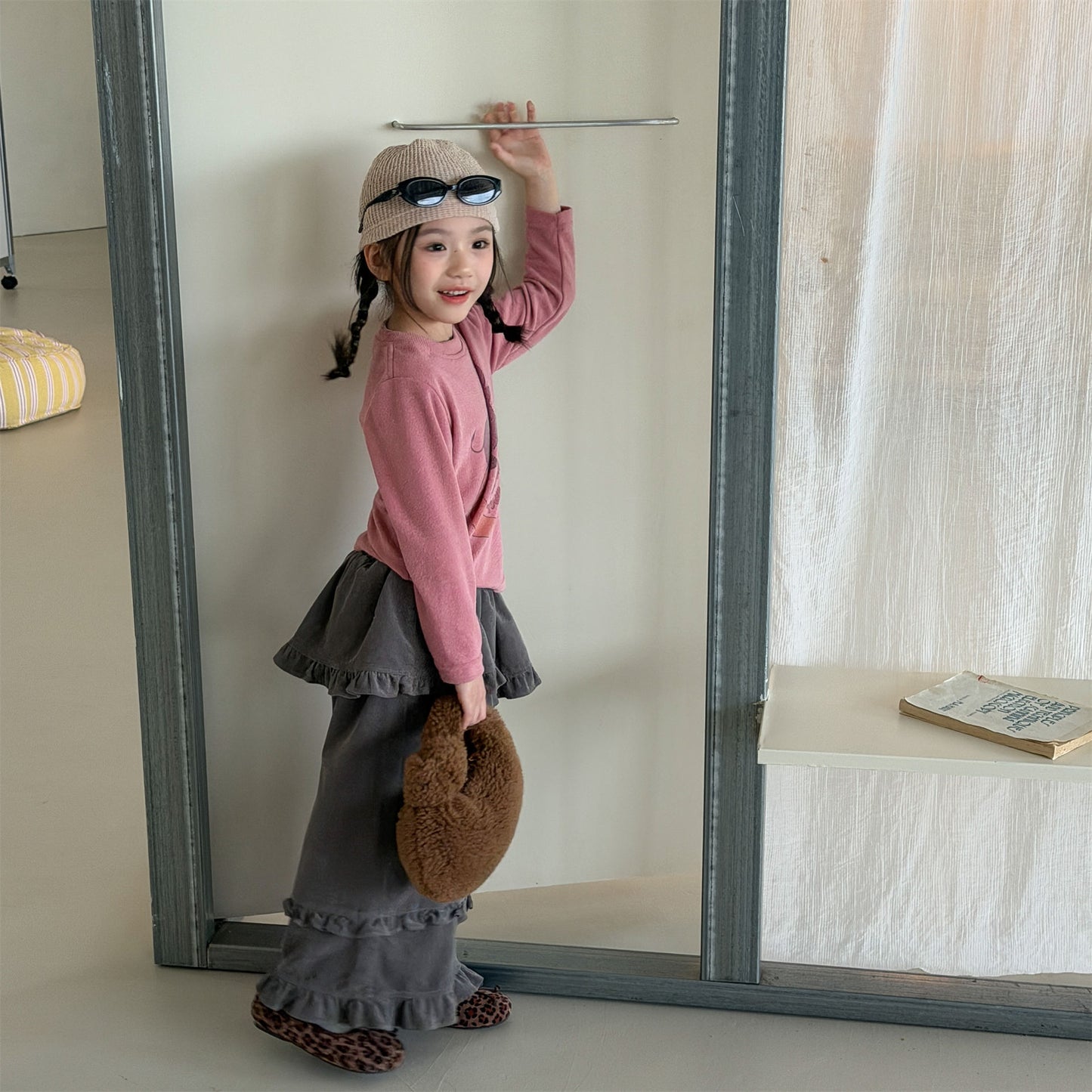 Kids Elephant Print Long Sleeve T-shirt [mh0014054]