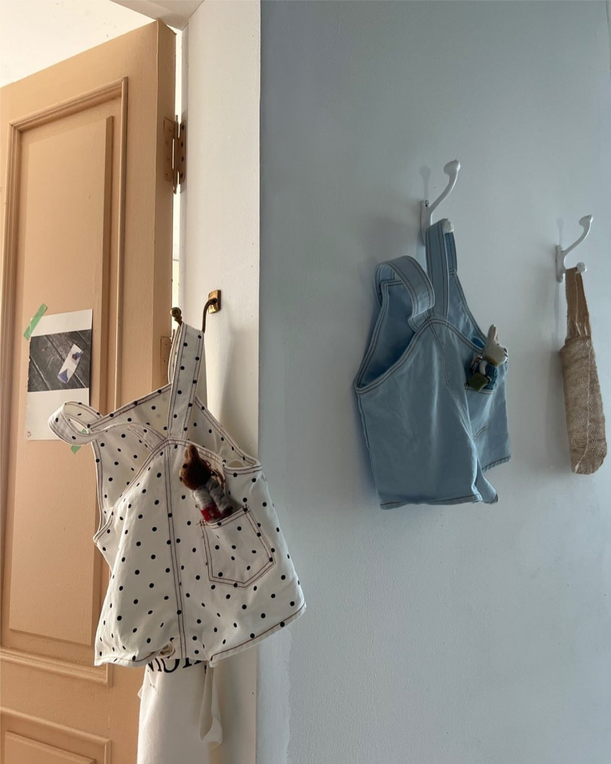 Denim Strap Baby Jumpsuit デニム サロペット ロンパース【mh0012503】