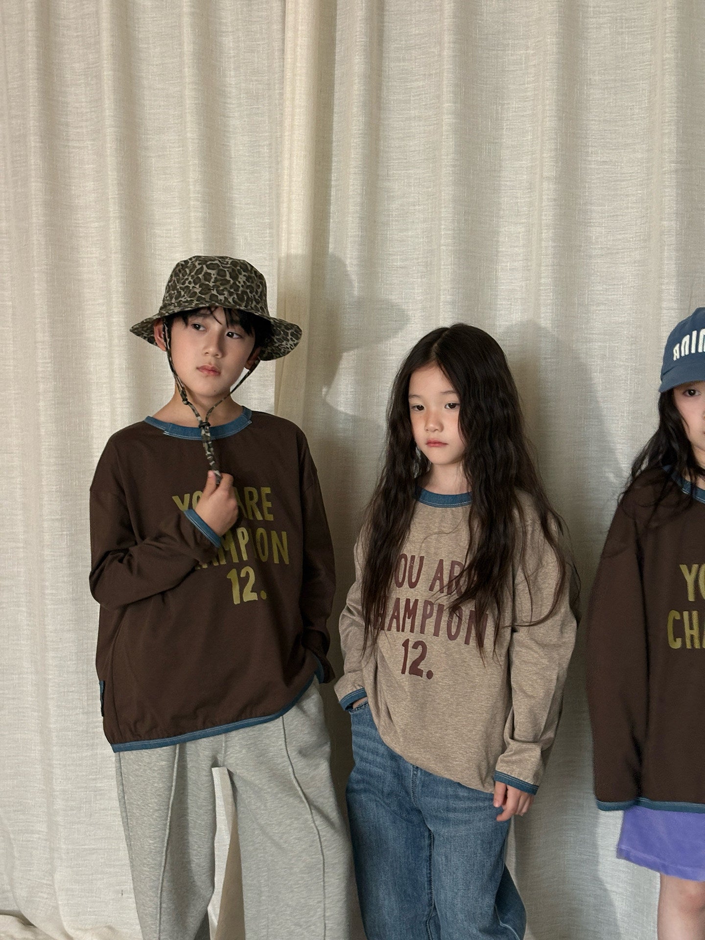 yummy&rocky | Vintage Embroidery Print Sweatshirt コットン スウェットシャツ【mh0020175】