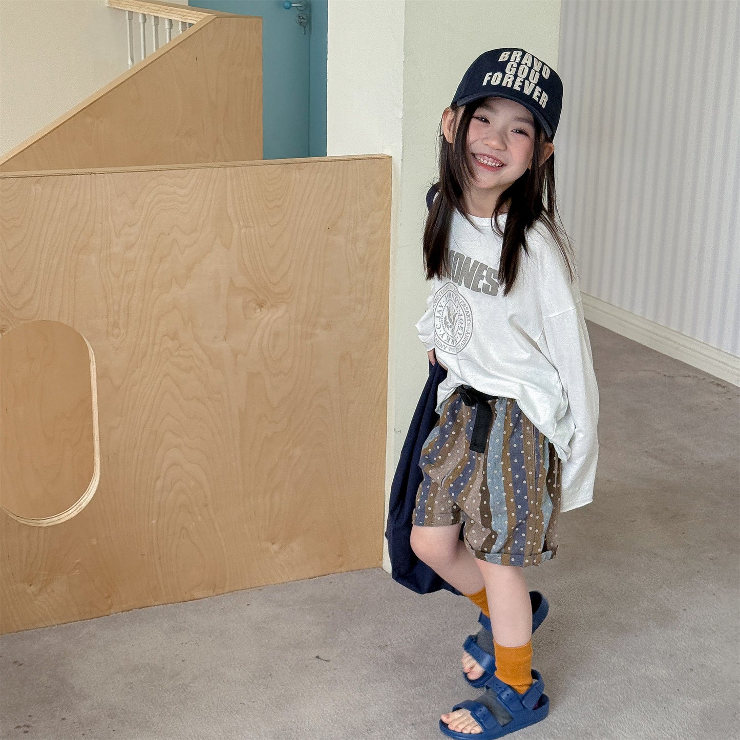Belted Striped Shorts ストライプ ハーフパンツ【mh0013226】