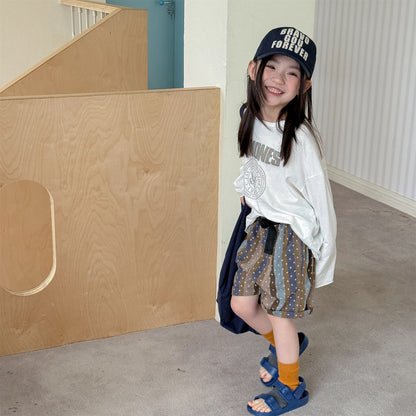 Belted Striped Shorts ストライプ ハーフパンツ【mh0013226】
