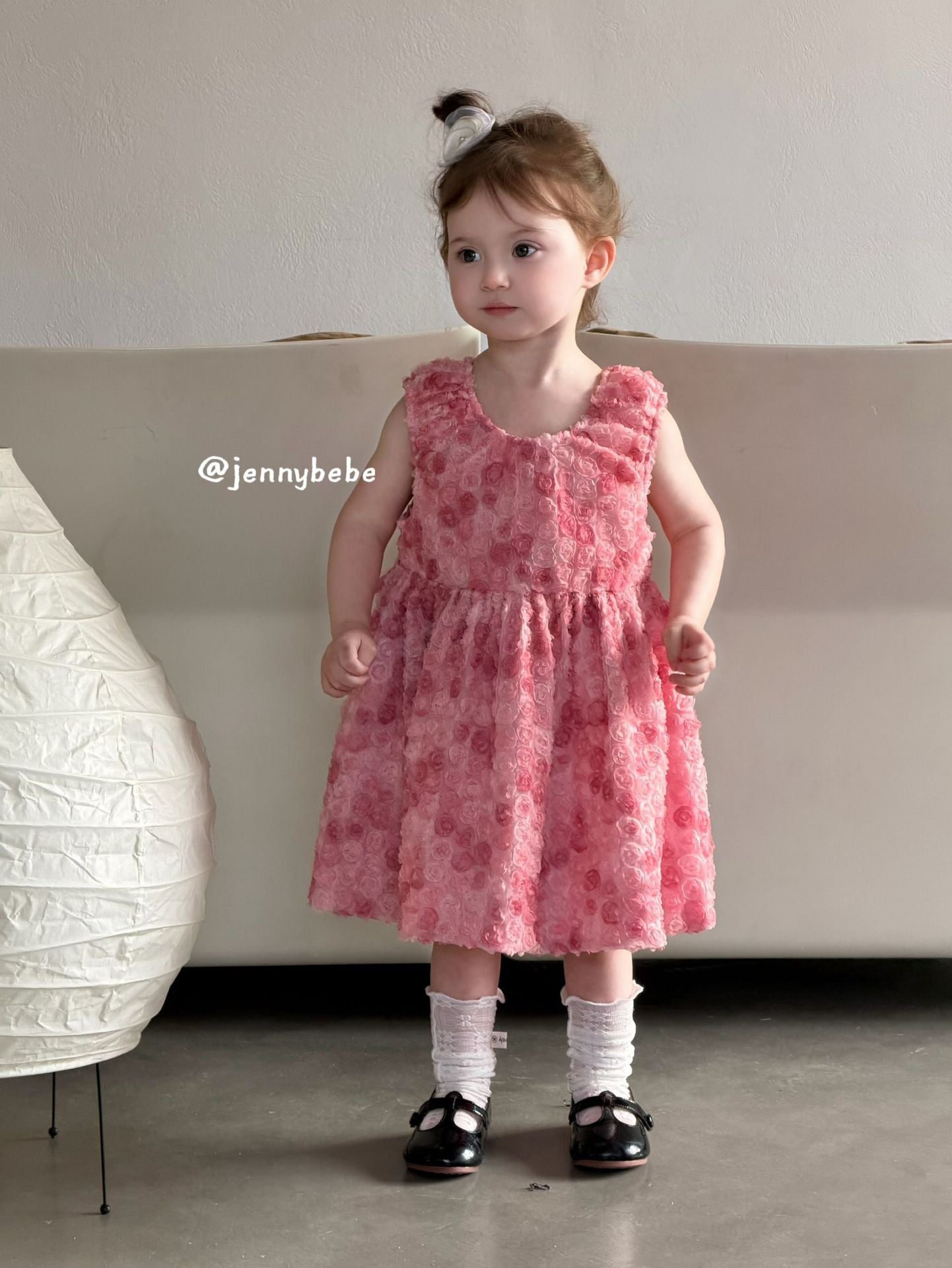 Rose Mesh Sleeveless Princess Dress 立体 ローズ チュール ワンピース【mh0012544】