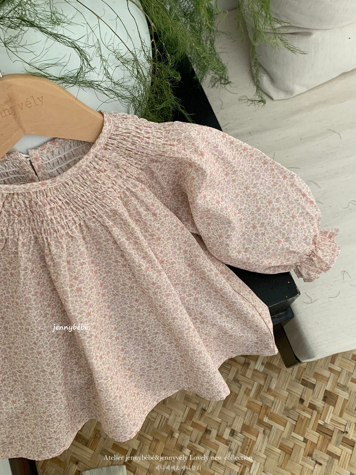 Floral Cotton Blouse Leggings Set 【mh0012538】