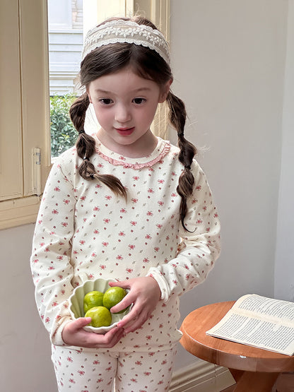 Long Sleeve Printed Pajama Set 長袖 プリント パジャマ セット【mh0012244】