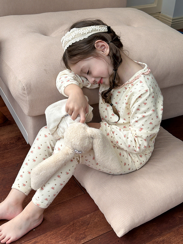 Long Sleeve Printed Pajama Set 長袖 プリント パジャマ セット【mh0012244】