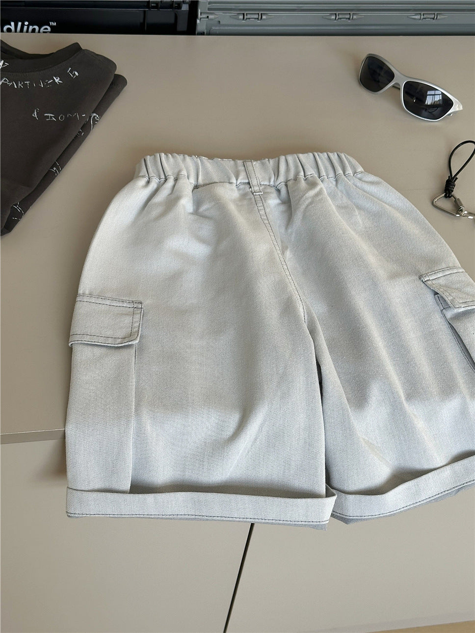 Cargo Denim Shorts カーゴ デニムショートパンツ【mh0012960】