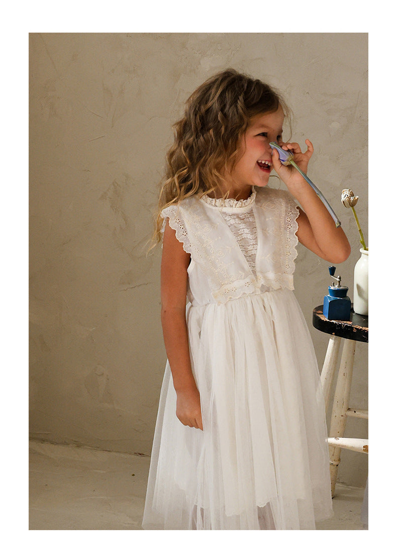 Lace Tulle Dress 刺繍 チュールワンピース【mh0012975】