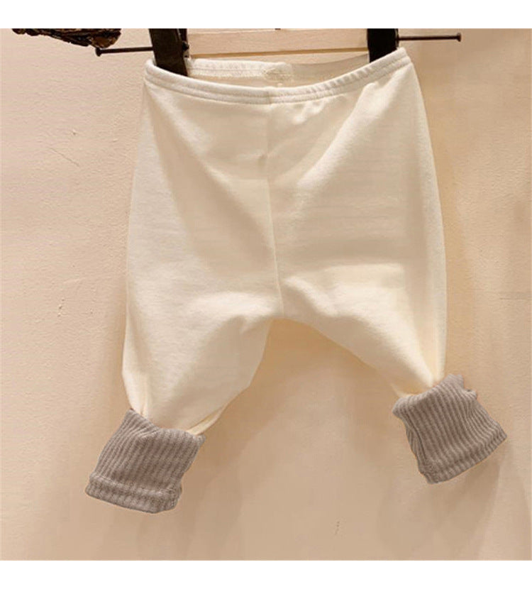 Contrast Color Cotton Leggings バイカラー ストレッチ レギンス【mh0012682】