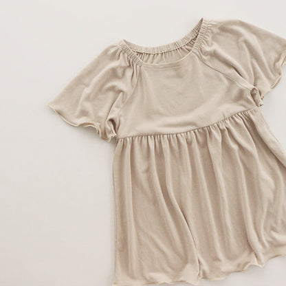 Soft Modal Flare Sleeve Dress [mh0012625]