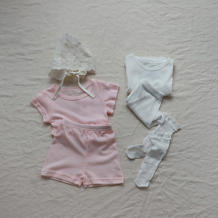 Mesh Cotton Short Set 半袖 パジャマ セット【mh0012607】